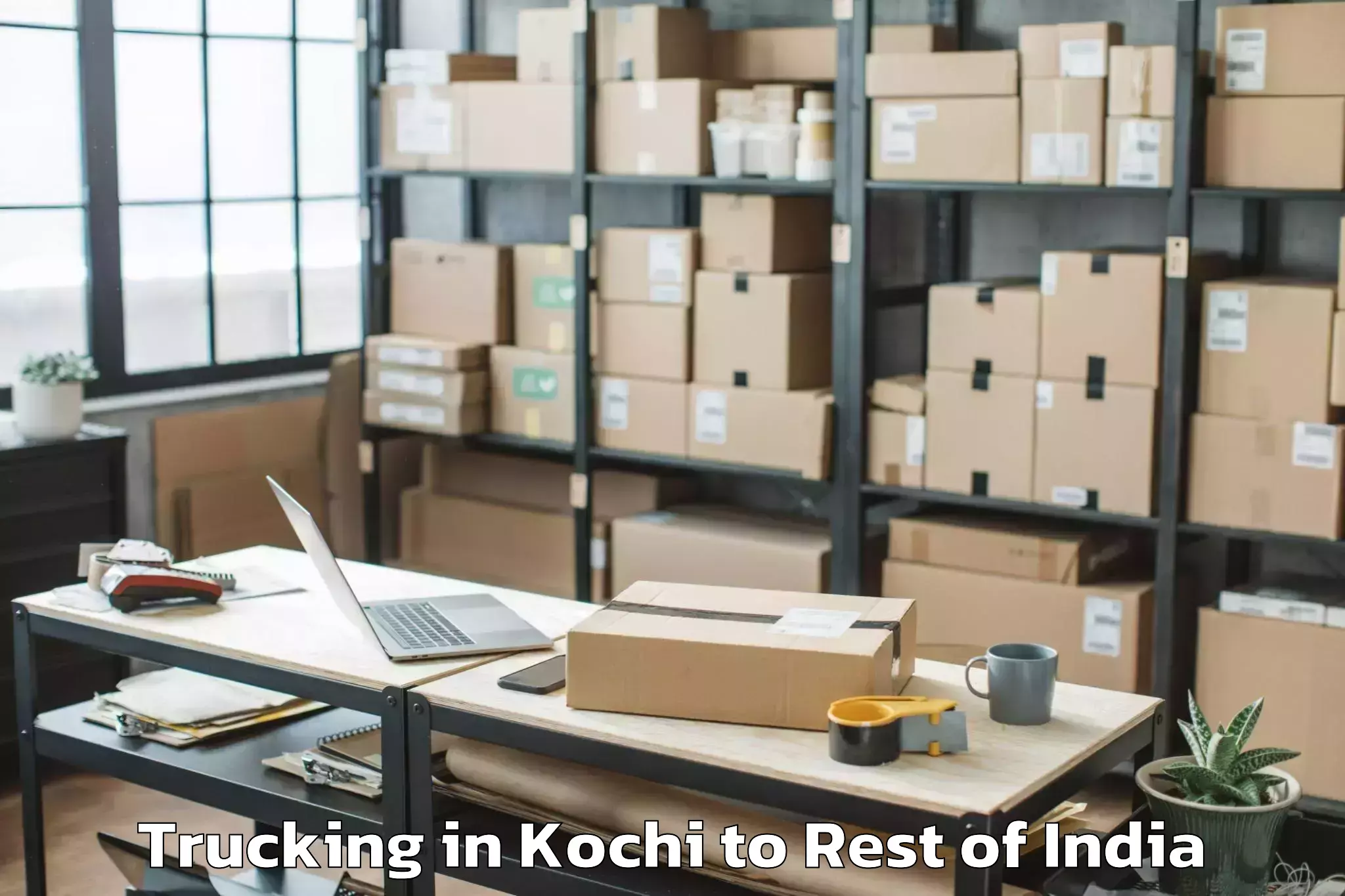 Book Kochi to Lhou Trucking